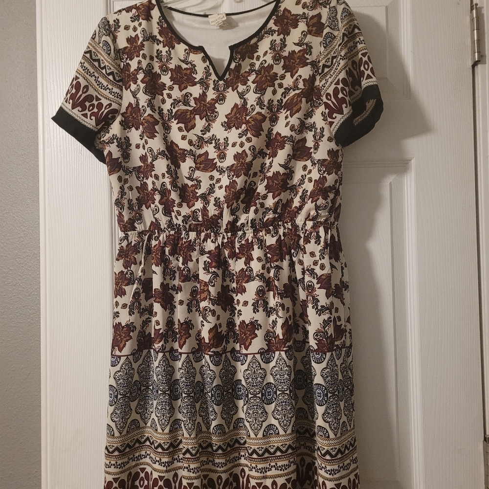 Modcloth Pink Owl Dress L